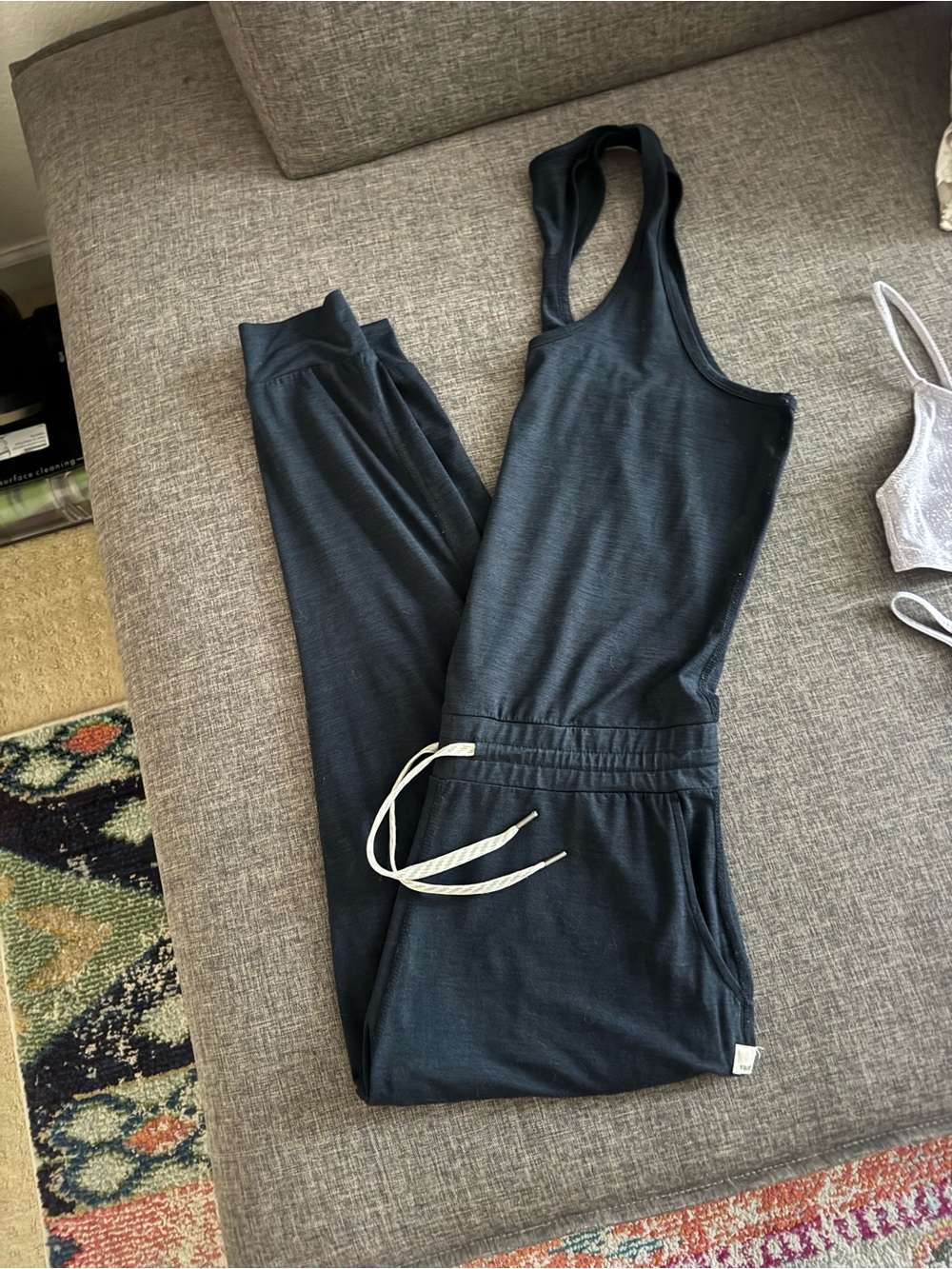Vuori Lux Jumpsuit in Navy Blue